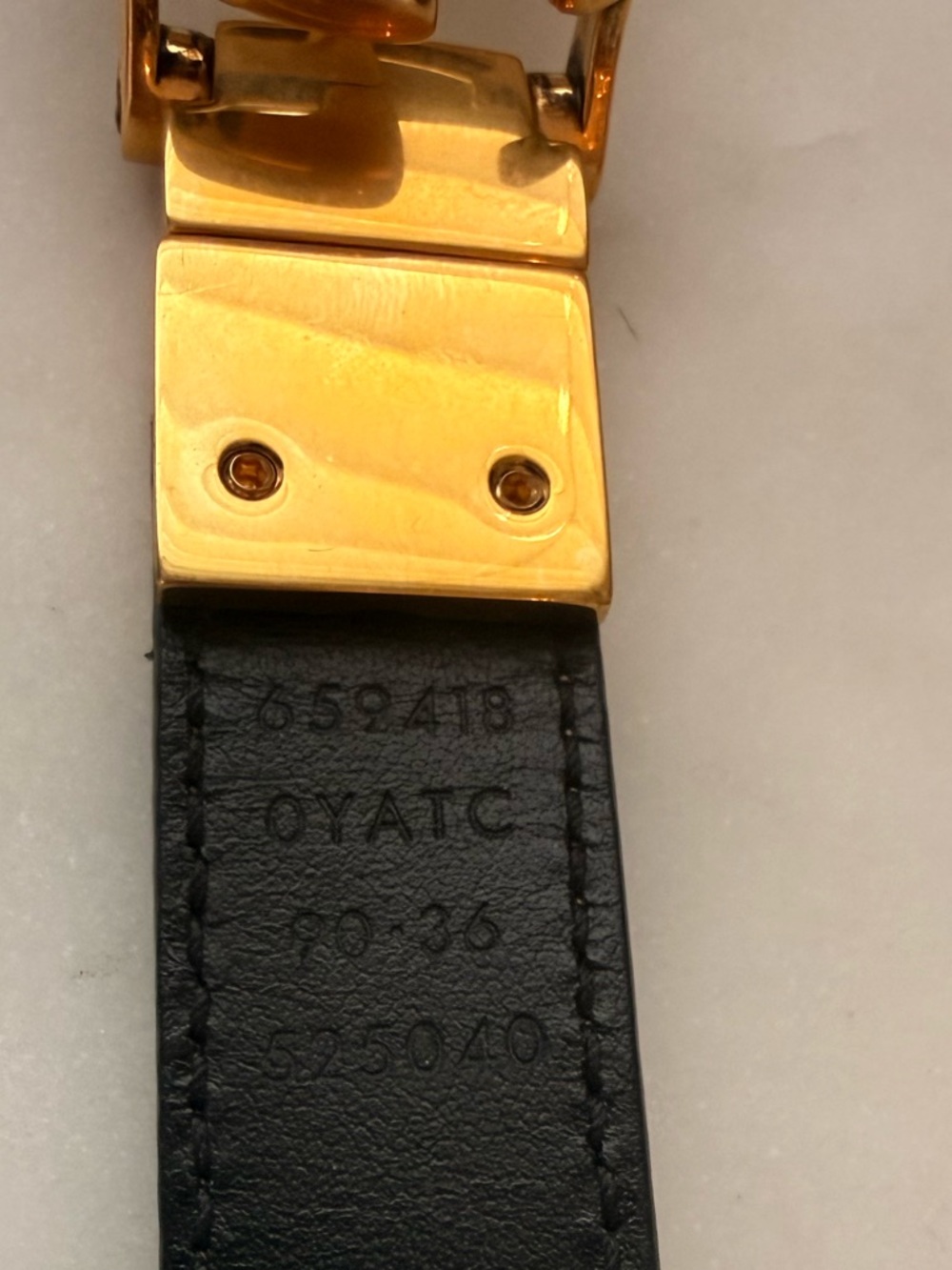 Authentic Gucci GG Marmont Reversible Thin Leather Belt, Black/Pink 90 - Picture 14 of 14